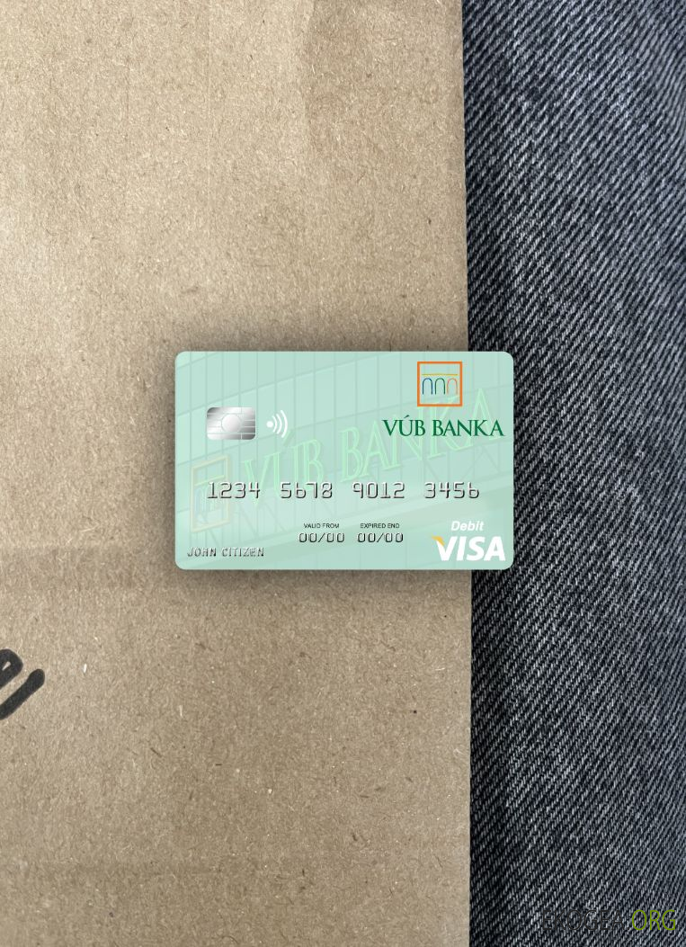 Slovaquie VÚB Banka carte de débit visa photolook ,